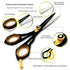 Saaqaans SQR-01 Professional Hairdressing Scissor - Perfect for Salon/Barber/Home Use with Black Pouch