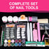 Nail Kit Set Professional Acrylic, 12 Glitter Acrylic Powder Kit, Nail Art Tips and Decoration for Beginners