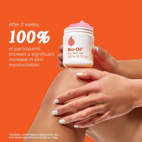 Bio-Oil Dry Skin Gel, Fast Absorbing Face and Body Moisturizer with Vitamin B3, 1.7 oz, Non-Comedogenic