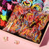 YANRONG Hair Accessories Set, Candy Colors Nylon Hair Ties, Disposable Rubber Bands, 1180PCS for Women