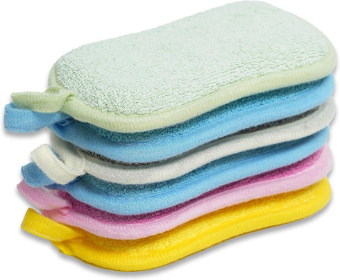 WANWLI Dish Sponge Kitchen Sponges,Scrub Sponges,Double Sided Cleaning,Non Scratch,Ultra fine Fiber Wiping+Stainless Steel