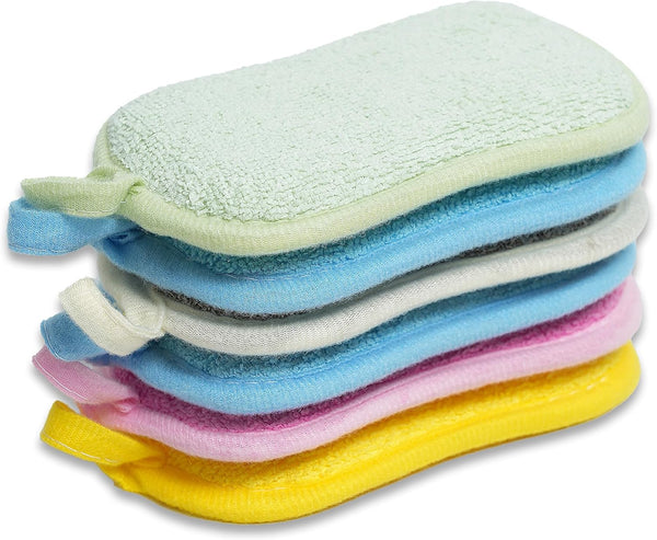 WANWLI Dish Sponge Kitchen Sponges,Scrub Sponges,Double Sided Cleaning,Non Scratch,Ultra fine Fiber Wiping+Stainless Steel