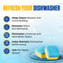 Dishwasher Cleaner Tablets - Lemon-Scented Heavy Duty Cleaning Descaler Pods for Optimal Performance (24 Tablets)