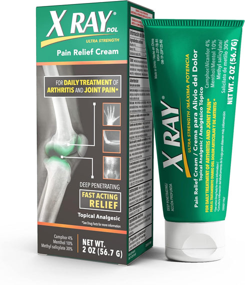 X Ray Dol Topical Arthritis Pain Reliever Cream, Full Prescription Strength for Joint & Muscle Pain, 2 Ounces