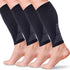 Calf Compression Sleeves for Men and Women - (2 Pair) Footless Support Socks for Varicose Vein, Nursing, Pregnancy,