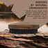 Striking Vikings Boar Bristle Beard Brush, 4.2" Ergonomic Design for Men’s Grooming & Beard Care