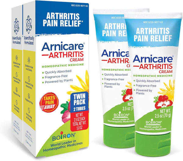 Boiron Arnicare Arthritis Cream - Pain Relief for Knees, Hands, Wrists, Joints & Muscles, Quickly Absorbed, 5 oz