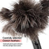 Retractable Feather Duster with Genuine Ostrich Feathers, Eco-Friendly Handheld Cleaning Tool for Home and Office
