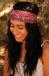 Karma Bee Headband for Women - Wide Fabric Headband and Stretchy Hair Scarf - Light Blue