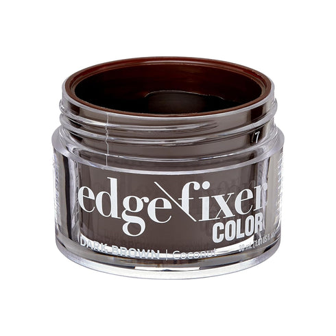KISS COLORS & CARE Color Edge Fixer 1.01 oz. (30mL) Travel Size - Dark Brown, Hides Grays, Moisturizing, 24 Hour Hold