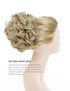 Yamel Messy Bun Scrunchie Chignon Hairpiece - Updo Curly Bun Extension Combs for Women in Dark Blonde