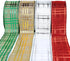 Wired Christmas Ribbon Plaid Set 2.5 Inch 4 Rolls 24 Yards for Decorating Trees, Gift Wrapping, Wreaths, Bows