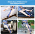 HOOMTREE 39 Inch Long Leg Lifter Strap with Padded Handgrips and Foot Loop,Rigid Leg Lifter Hip&Knee Replacement