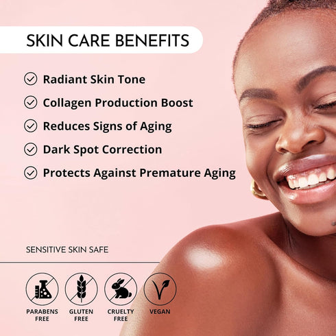 MAELOVE Vitamin C Serum, Glow Maker with Vitamins C, E, Ferulic & Hyaluronic Acid, 1.0 fl oz