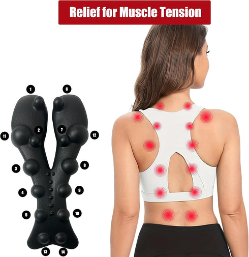 Neck and Shoulder Relaxer Cervical Traction Device, Neck Stretcher Pillow for TMJ Neck Pain Relief, Cervical Spine