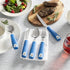 Special Supplies 5-Piece Adaptive Utensils Set, Non-Weighted, Non-Slip Handles for Tremors, Arthritis, Elderly Use