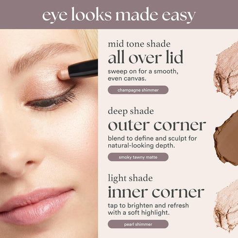 Julep Eyeshadow 101 Cream-to-Powder Waterproof Shadow Stick – Midnight Blue Shimmer – Long-Lasting Cream Eyeshadow