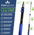 EVERSPROUT Cobweb Duster and Extension-Pole Combo, 1.5-to-3 Foot (8-10 Ft Standing Reach, Medium-Stiff Bristles)