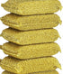 6 Pieces Non-Scratch Scrub Sponges Pads, Heavy Duty Cleaning Scrub Sponge, Multi-Use Dish Wash Sponge - Gold