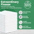 24 Pack 16x19 Bar Mop Towels, White Absorbent Cotton Kitchen Towels for Home, Restaurant, Bar Glass Cleaning - 30 oz