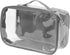 Small Clear Travel Packing Cube, See Through PVC Plastic Pouch for Makeup & Accessories Organizer (Gray)