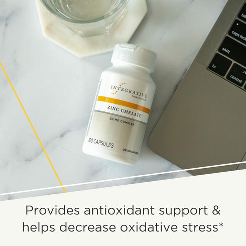 Immune 100 (100 Integrative Therapeutics Zinc Chelate - Antioxidant Support & Healthy Function* - Mineral Supplement