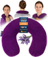 SunnyBay Microwave Heating Pad, Microwavable Heated Neck Pillow for Moist Hot Therapy, Aromatherapy, 2.5 lbs, Purple