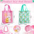 Wovnet 30 10 8 4in Pcs Easter Gift Bags Pastel Colors Easter Bunny Goodie Treat Tote Bags with Handle Reusable Non