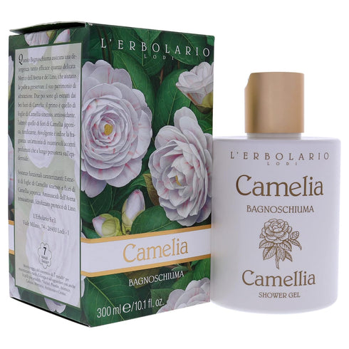 L'Erbolario Camellia Shower Gel, 10.1 Oz Gentle Cleansing Action for Maintaining Skin's Natural Moisture