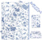Whaline 100 Sheet Blue Floral Tissue Paper, Chinoiserie Gift Wrapping Paper for Baby Shower, 13.7x19.6 Inch