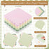 Zhehao 175 Set Pcs Pink and Sage Green Style Party Supplies Pink and Green Disposable Tableware Kit with Plates, Cups