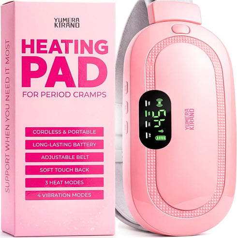 Heating Pad for Period Cramps FSA-HSA Eligible Cordless Portable Electric Wearable Heating