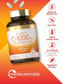 Carlyle Vitamin C, 1000mg with Bioflavonoids, 250 Caplets, with Rose HIPS, Vegetarian, Non-GMO, Gluten Free