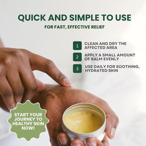 KESMEDIK Tea Tree Oil Balm for Skin, Soothes Itching, Rashes & Dry Skin, Antifungal Defense for Athletes Foot, Jock
