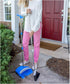 BristleComb Outdoor Broom & Dustpan Set - 49" Long Adjustable Broom, Self-Cleaning Comb & 2 Interchangeable Heads