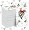 Janlaugh 100 Pcs Chriatmas Mistletoe 3 Ply Disposable Napkins Hand Towels for Bathroom