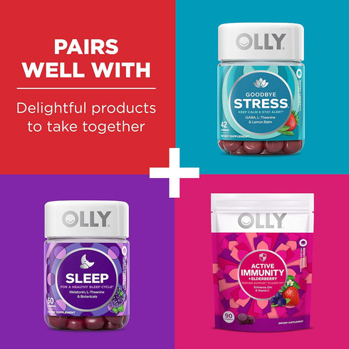 Olly Multi + Probiotic Adult Multivitamin Gummy - 70 Gummies, 1 Billion CFUs for Digestive & Immune Support, 35 Day