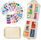 Pill Organizer Travel Essentials - 7 Day Pill Organizer with 161 Labels, Mini Medication Container (Beige, 1 Pack)