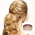 WILLBOND 16 Pieces Women Hair Comb Accessories, French Side Combs, Plastic Twist Decorative Clips (Black, Transparent,