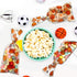 Zonon 100 Pieces Basketball Candy Party Bags with 150 Pieces Gold Twist Ties for Sports Treat Favors
