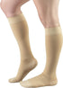 Truform 15-20 mmHg Compression Stockings - Knee High Length, Closed Toe, Beige, Medium for Men and Women
