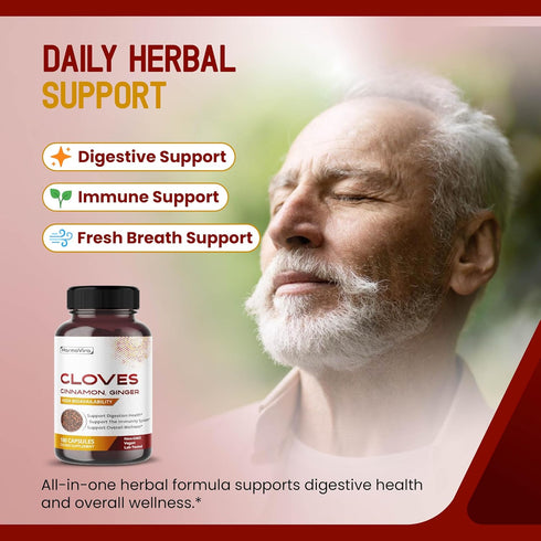 HarmoVira Immunity 180 Liposomal Cloves Supplement with Cinnamon, Ginger, Turmeric, Oregano & Black Pepper Support