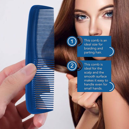 Soft 'N Style Hair Care 4-Pack Comb - Not Breakable - Mens Comb/Fine Tooth Comb