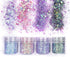 Unime Body Glitter, 16 Colors Chunky Glitter for Body, Face, Hair, Make Up, Nail Art