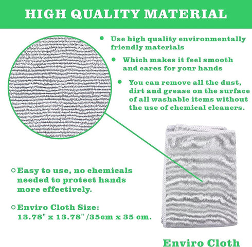 Window Cleaning Cloth, Glass Cloth, Streak-Free Cleaning Cloth (Grey 1 Pack)