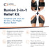 Copper Compression Bunion Relief Kit - Includes 1 Pair of Bunion Corrector Cushion Sleeves & Toe Splints, Large/X-Large