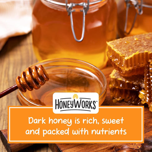 HoneyWorks Kids Soothing Throat Spray with Non-GMO USDA Organic Dark Honey + Zinc, 1oz, Pack of 2 for Dry, Itchy Throat
