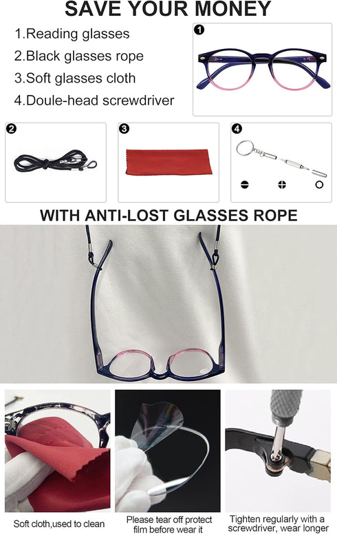OCCI CHIARI 2.25 Reading Glasses (1.0 to 6.0) for Men and Women