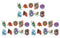 Large Dragon Ink Temporary Tattoos - 30 Sheets for Party Favor/Activity, Series 3