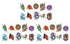 Large Dragon Ink Temporary Tattoos - 30 Sheets for Party Favor/Activity, Series 3